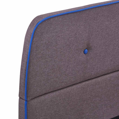 vidaXL Bed Frame without Mattress Taupe Fabric 135x190 cm Double