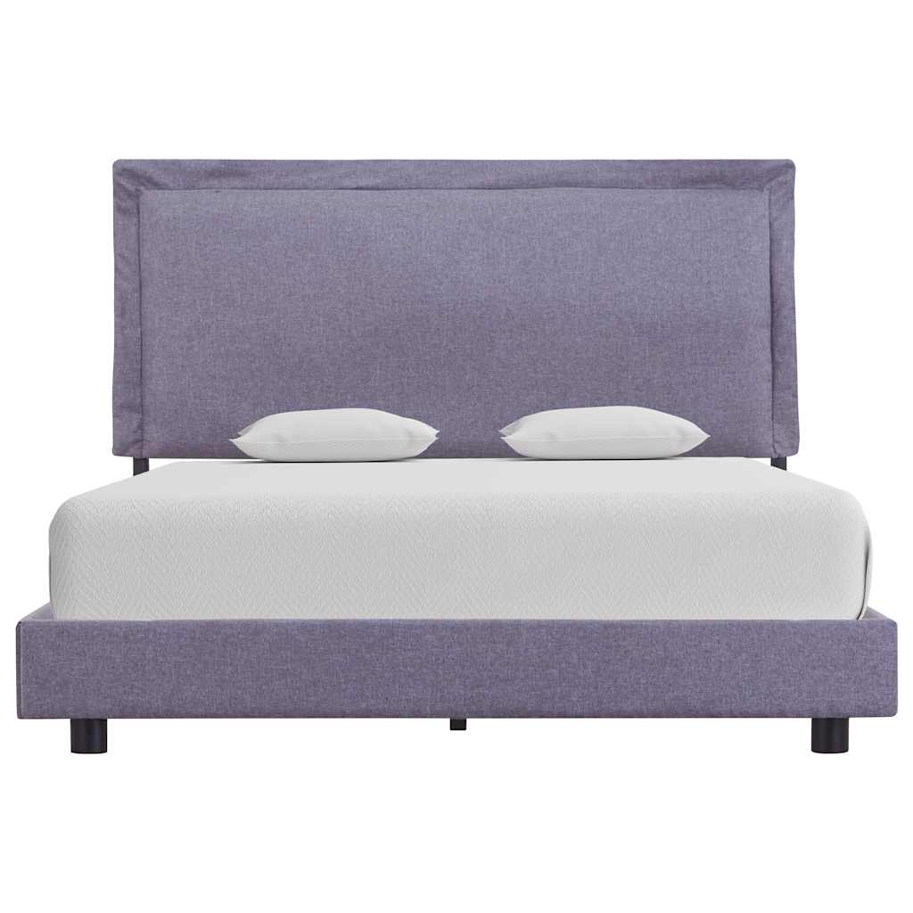 vidaXL Bed Frame without Mattress Light Grey Fabric 135x190 cm Double