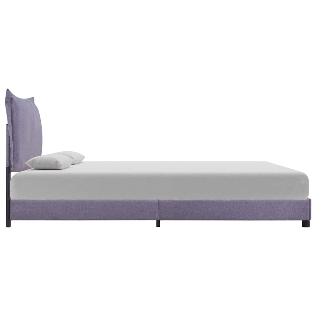 vidaXL Bed Frame without Mattress Light Grey Fabric 135x190 cm Double