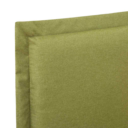 vidaXL Bed Frame without Mattress Green Fabric 135x190 cm Double