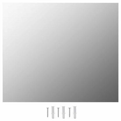 vidaXL Wall Mirror | Transparent | Glass, EVA | 70x50 cm | Decorative Inlays