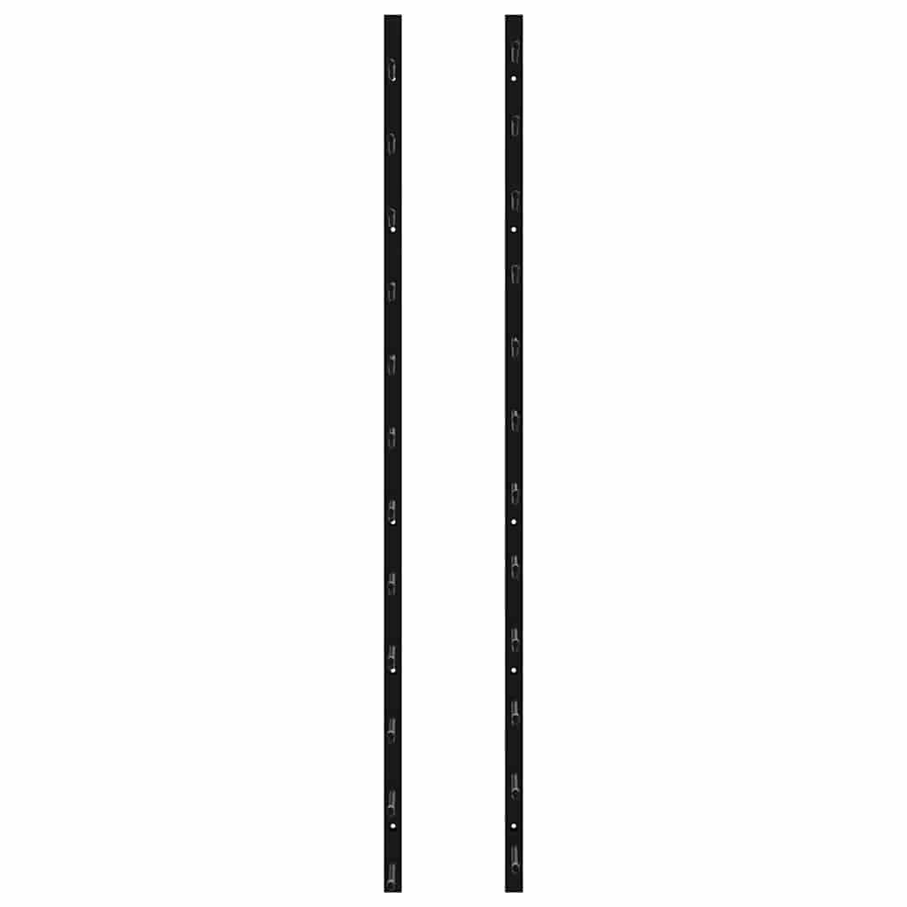 282467 vidaXL Wall Mounted Wine Racks for 12 Bottles 2 pcs Black Iron