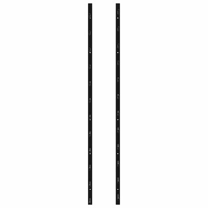282467 vidaXL Wall Mounted Wine Racks for 12 Bottles 2 pcs Black Iron