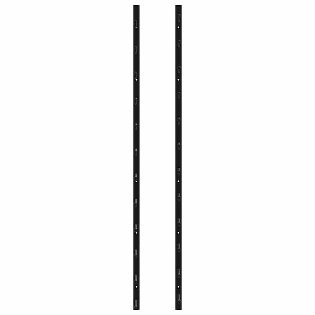 282467 vidaXL Wall Mounted Wine Racks for 12 Bottles 2 pcs Black Iron