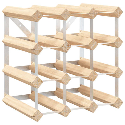 282468 vidaXL Wine Rack for 12 Bottles Solid Pinewood
