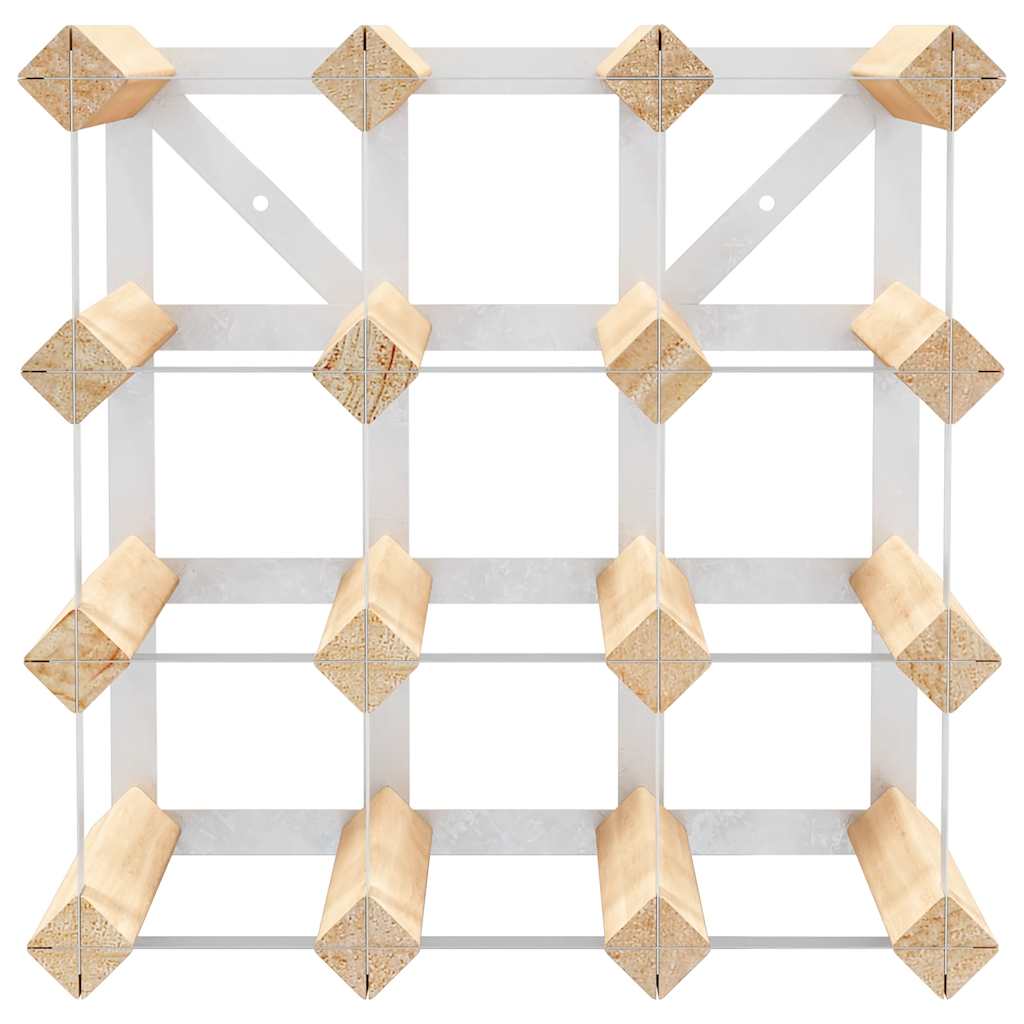 282468 vidaXL Wine Rack for 12 Bottles Solid Pinewood