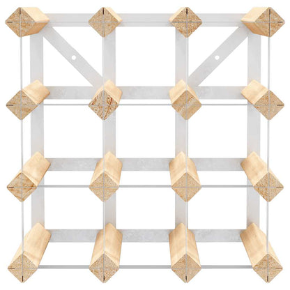 vidaXL Wine Rack for 12 Bottles Solid Pinewood