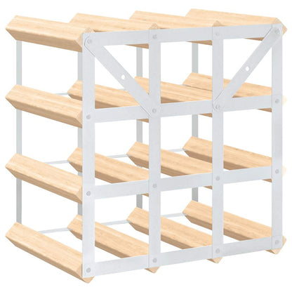 vidaXL Wine Rack for 12 Bottles Solid Pinewood