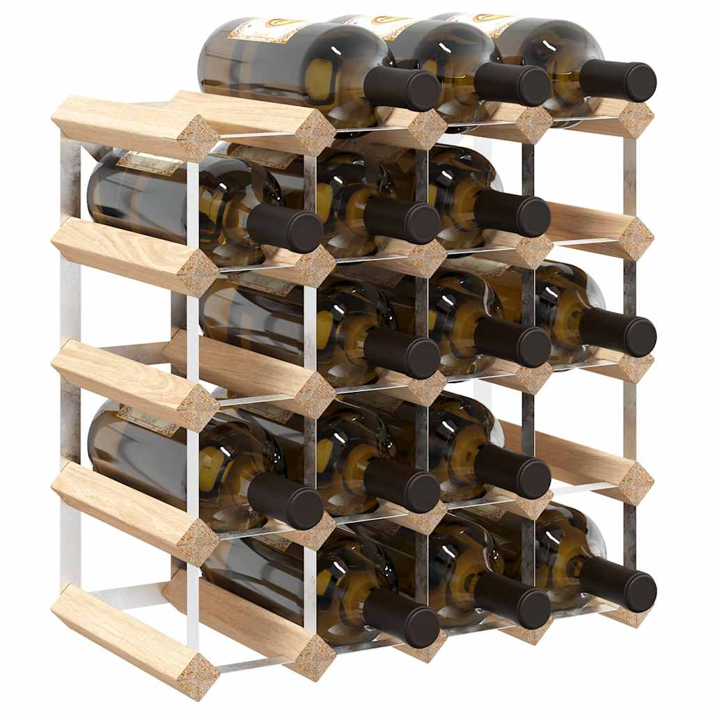 282469 vidaXL Wine Rack for 20 Bottles Solid Pinewood