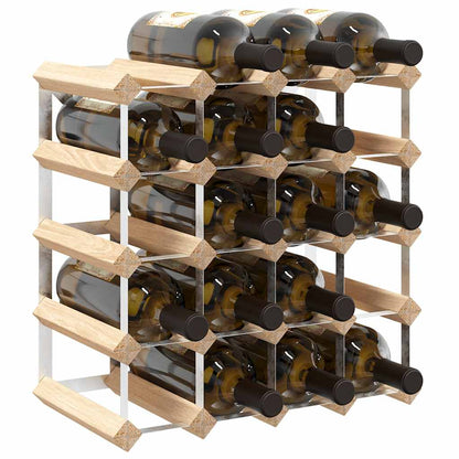 282469 vidaXL Wine Rack for 20 Bottles Solid Pinewood