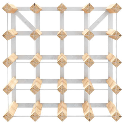 282469 vidaXL Wine Rack for 20 Bottles Solid Pinewood