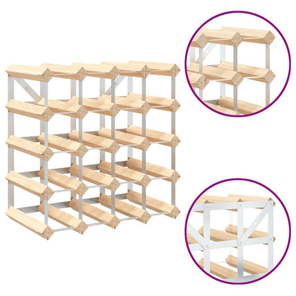 vidaXL Wine Rack for 20 Bottles Solid Pinewood