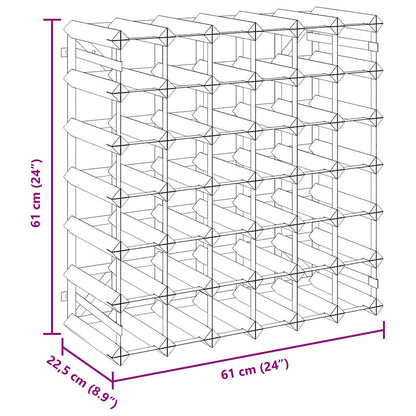 vidaXL Wine Rack for 42 Bottles Solid Pinewood