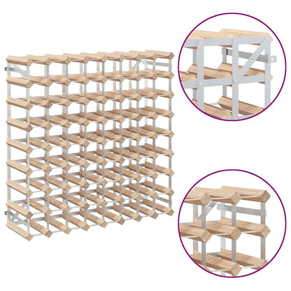 vidaXL Wine Rack for 72 Bottles Solid Pinewood