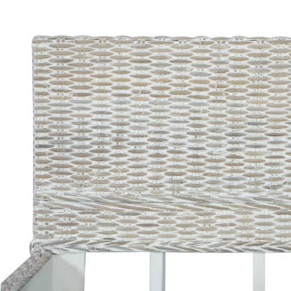 vidaXL Bed Frame without Mattress Grey Natural Rattan 160x200 cm