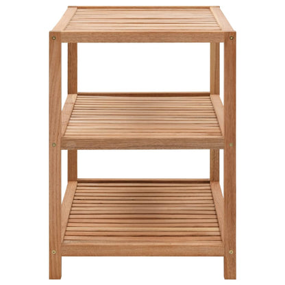 vidaXL Bathroom Shelf Solid Walnut Wood 65x40x55 cm