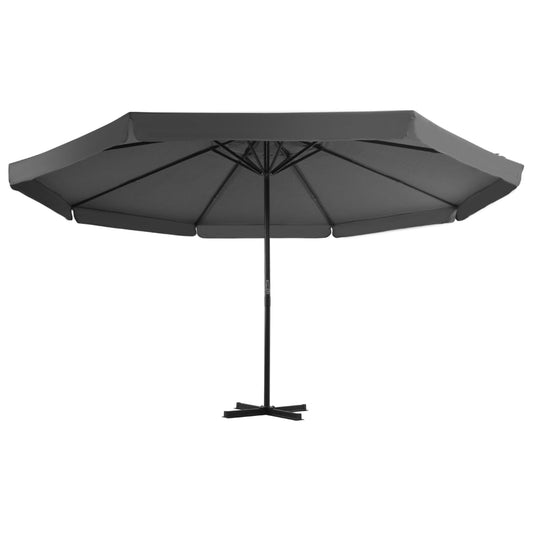 vidaXL Garden Parasol with Portable Base Anthracite
