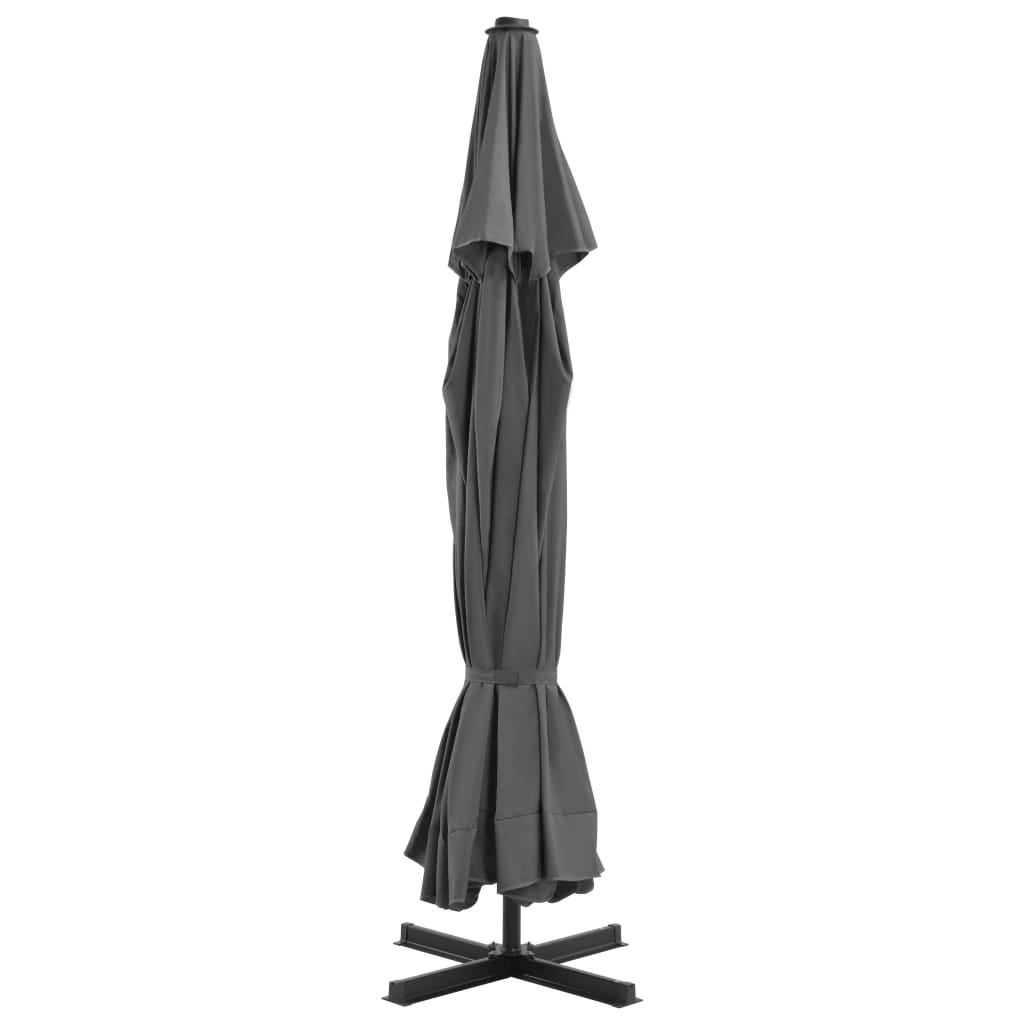 vidaXL Garden Parasol | Anthracite | Aluminium | 5 m diameter, 3.85 m height
