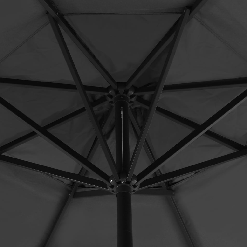 vidaXL Garden Parasol | Anthracite | Aluminium | 5 m diameter, 3.85 m height
