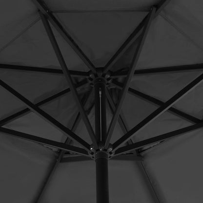 vidaXL Garden Parasol | Anthracite | Aluminium | 5 m diameter, 3.85 m height