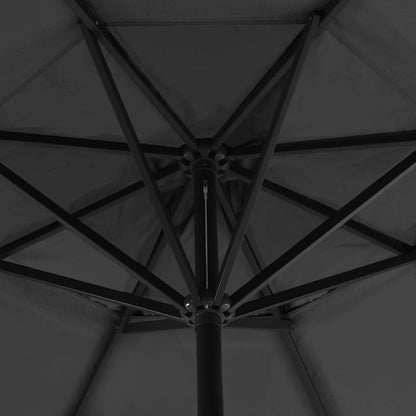 vidaXL Garden Parasol with Portable Base Anthracite