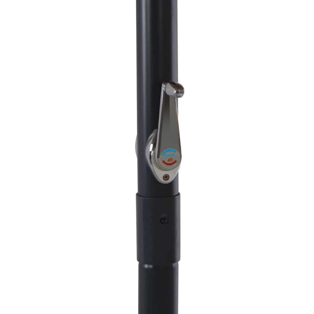 vidaXL Garden Parasol with Portable Base Anthracite