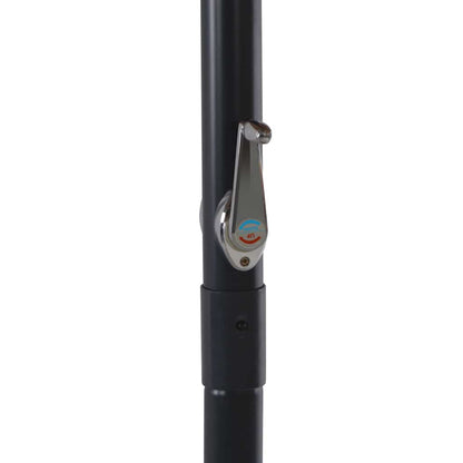 vidaXL Garden Parasol with Portable Base Anthracite