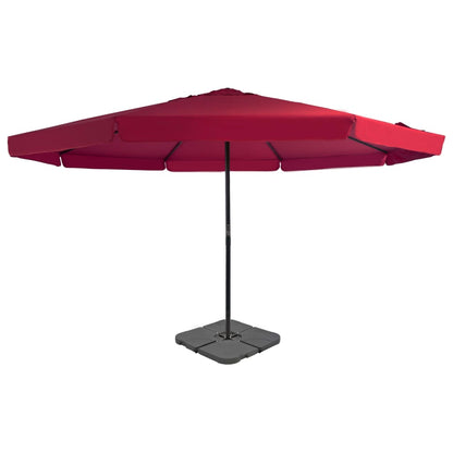 vidaXL Garden Parasol | Red | Aluminium, Steel, Plastic | Large