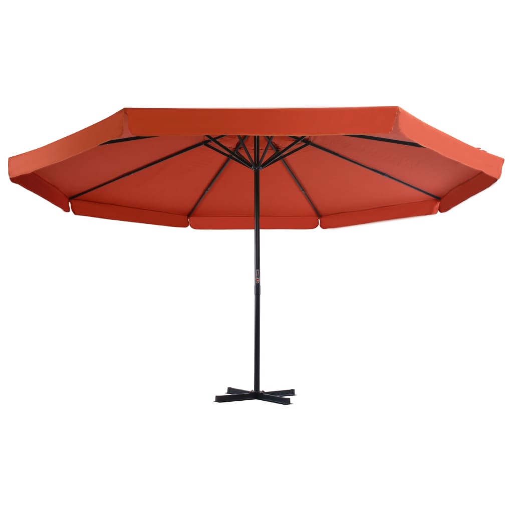 vidaXL Garden Parasol | Terracotta | Aluminium, Steel, Plastic | Large