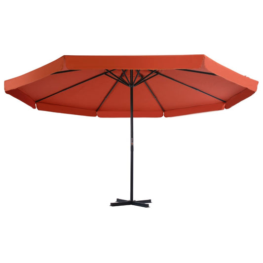 vidaXL Garden Parasol | Terracotta | Aluminium, Steel, Plastic | Large