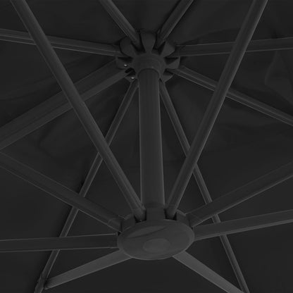 vidaXL Garden Parasol with Portable Base Anthracite