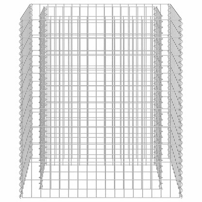 143568 vidaXL Gabion Raised Bed Galvanised Steel 90x50x100 cm