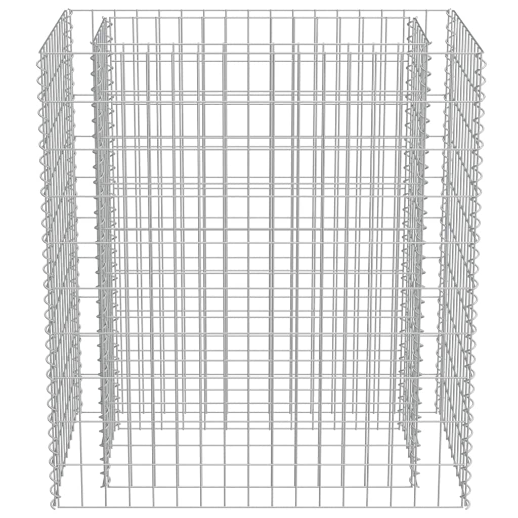 vidaXL Gabion Raised Bed Galvanised Steel 90x50x100 cm