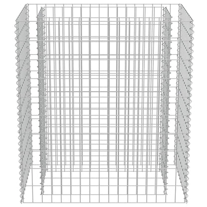 vidaXL Gabion Raised Bed Galvanised Steel 90x50x100 cm