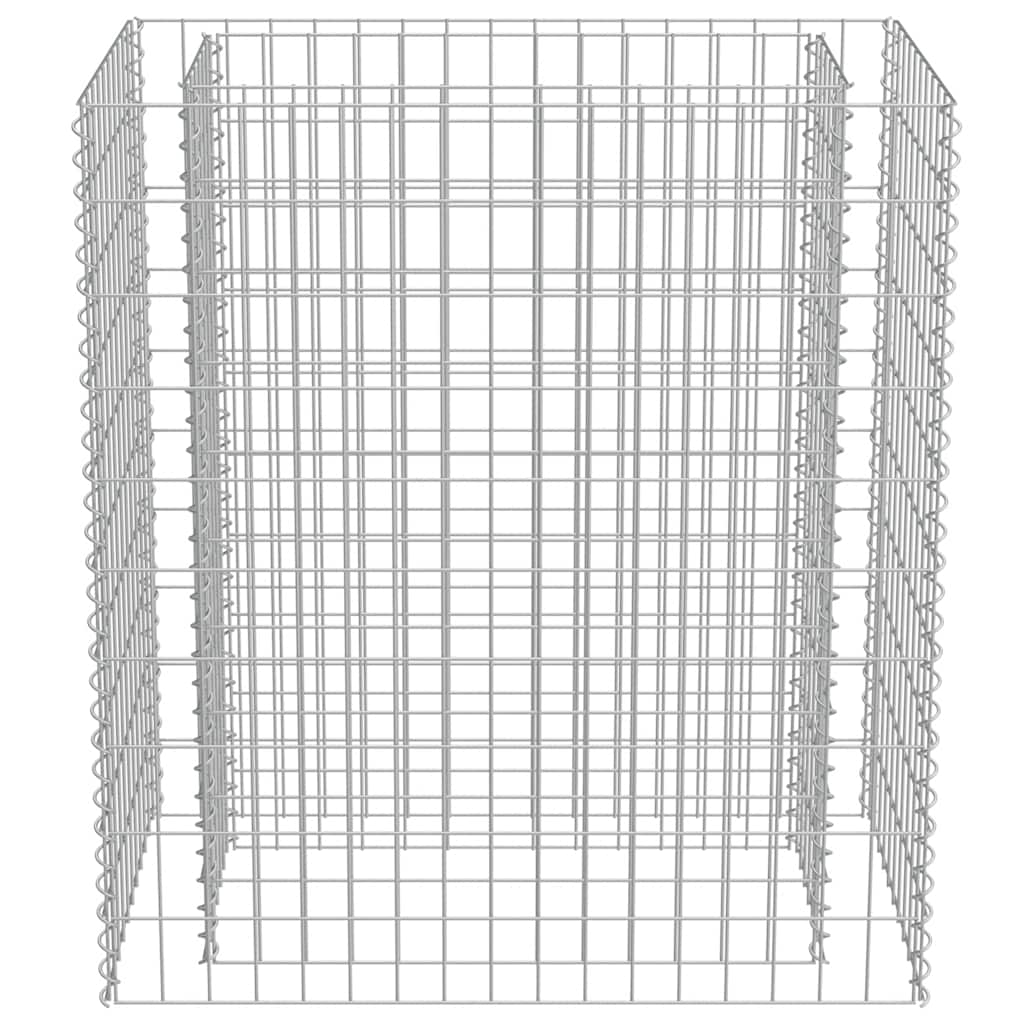 143568 vidaXL Gabion Raised Bed Galvanised Steel 90x50x100 cm