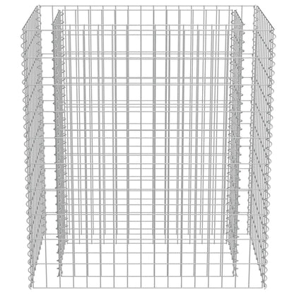 143568 vidaXL Gabion Raised Bed Galvanised Steel 90x50x100 cm