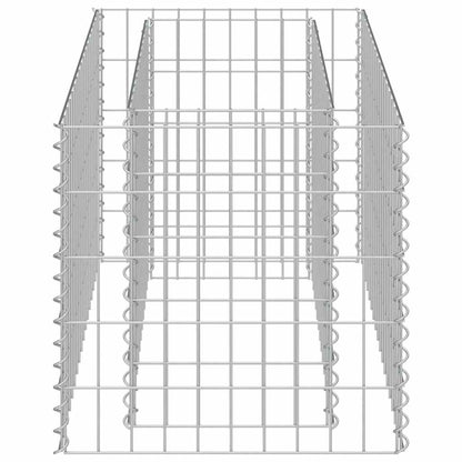 143569 vidaXL Gabion Raised Bed Galvanised Steel 90x50x50 cm