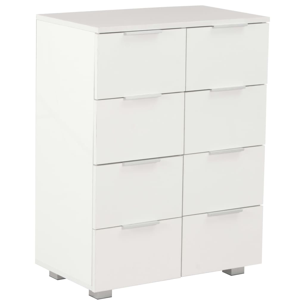 vidaXL Sideboard High Gloss White 60x35x80 cm Engineered Wood