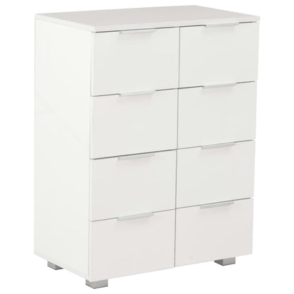 vidaXL Sideboard High Gloss White 60x35x80 cm Engineered Wood