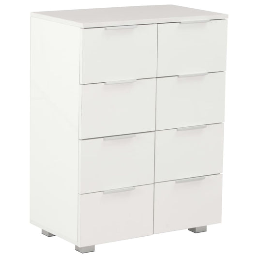 283712 vidaXL Sideboard High Gloss White 60x35x80 cm Engineered Wood