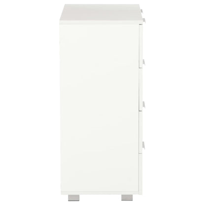 vidaXL Sideboard High Gloss White 60x35x80 cm Engineered Wood