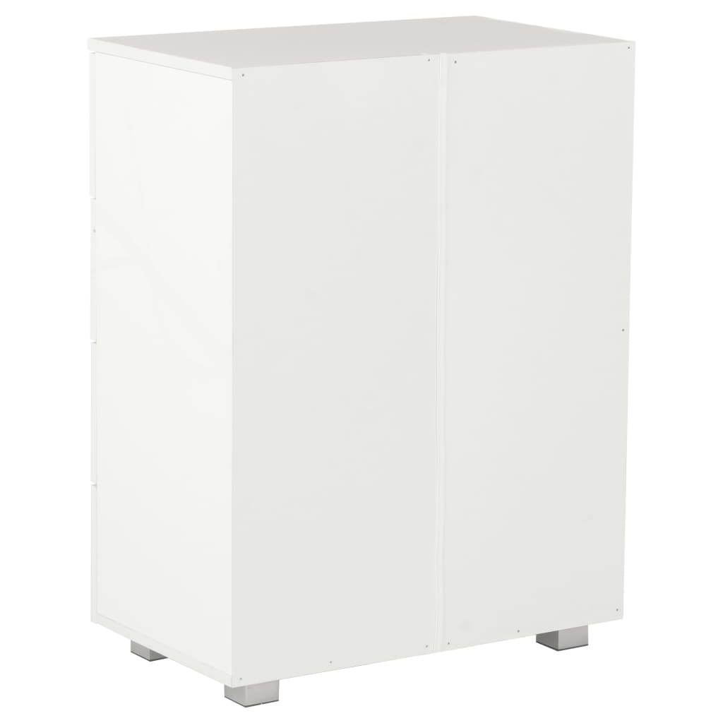 vidaXL Sideboard High Gloss White 60x35x80 cm Engineered Wood