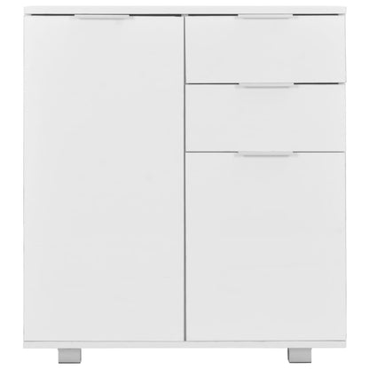 vidaXL Sideboard High Gloss White 71x35x80 cm Engineered Wood
