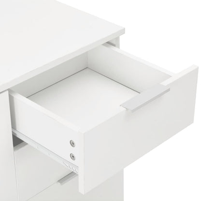 vidaXL Sideboard High Gloss White 71x35x80 cm Engineered Wood