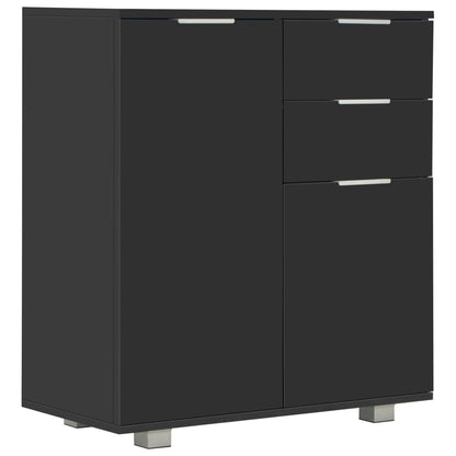 vidaXL Sideboard | Black | Engineered Wood | 71 x 35 x 80 cm | Sideboard