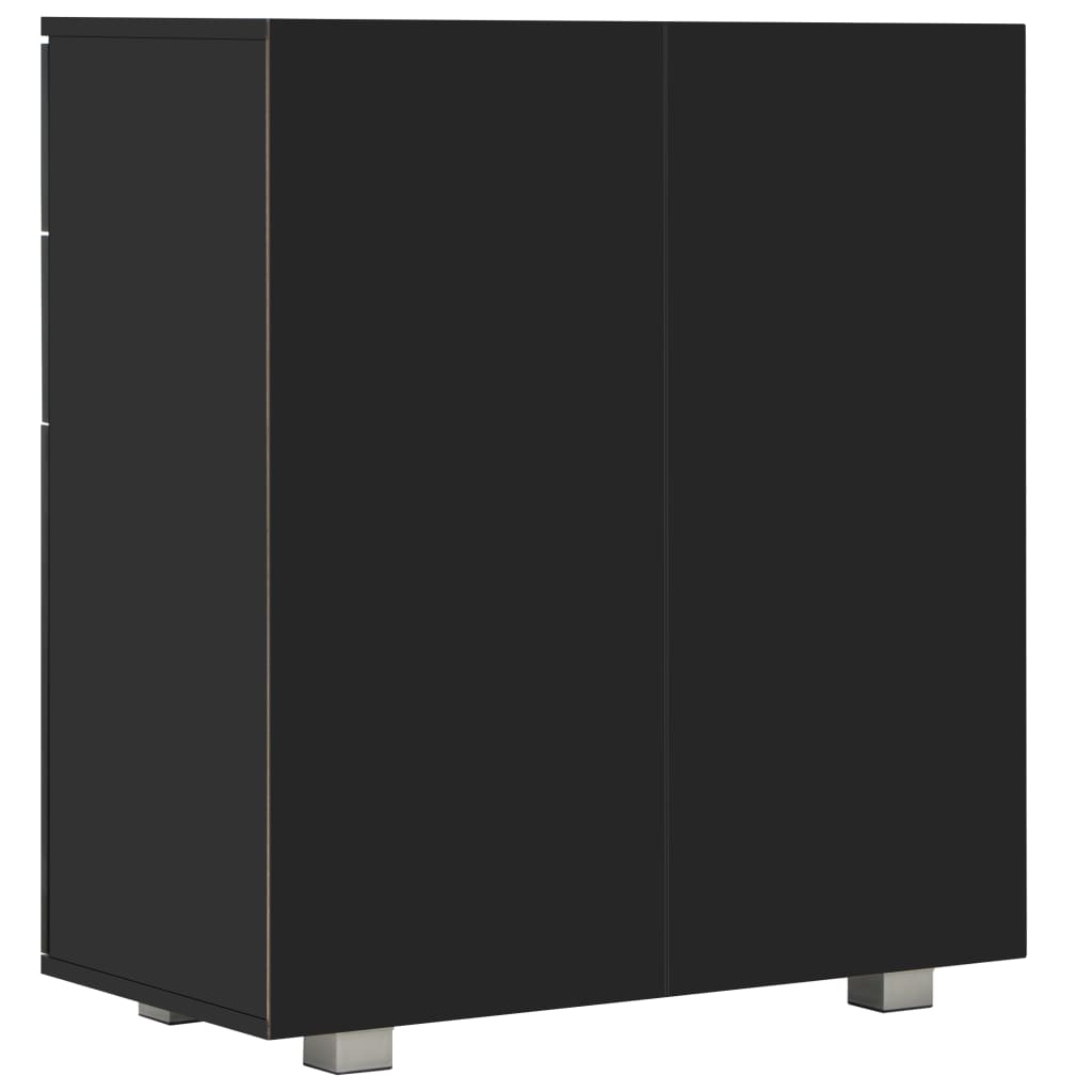 vidaXL Sideboard | Black | Engineered Wood | 71 x 35 x 80 cm | Sideboard