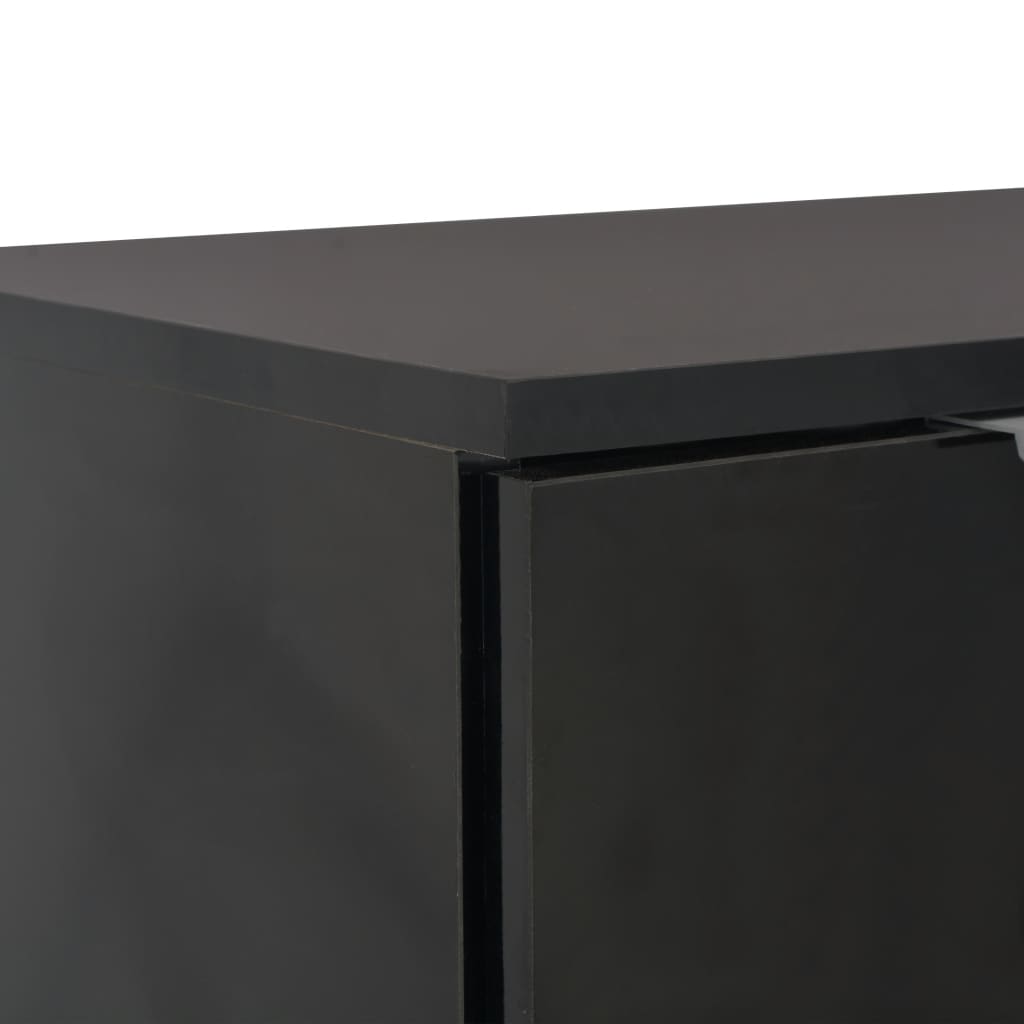 vidaXL Sideboard | Black | Engineered Wood | 71 x 35 x 80 cm | Sideboard