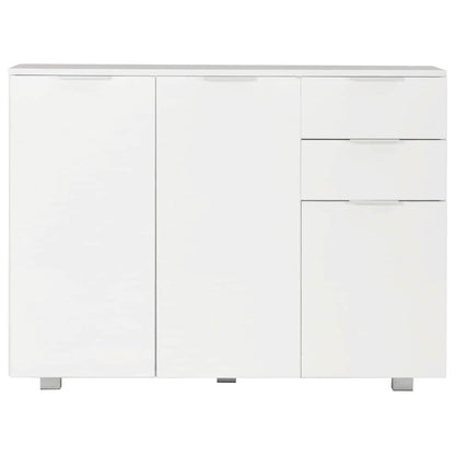 vidaXL Sideboard High Gloss White 107x35x80,5 cm