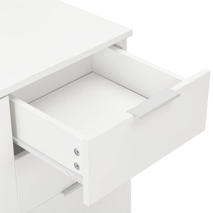 vidaXL Sideboard High Gloss White 107x35x80,5 cm