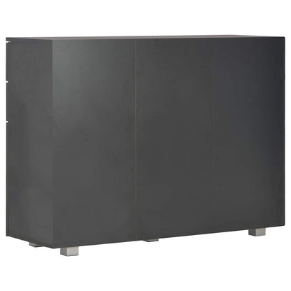 vidaXL Sideboard High Gloss Black 107x35x80,5 cm